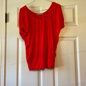A red casual blouse